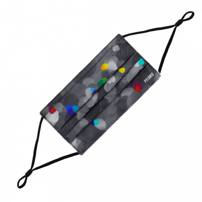 Waschbare Schutzmaske (Alltagsmaske) - Hidden Smile Black Palette