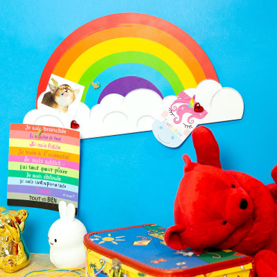 Pèle-mèle métallique - L'arc-en-ciel