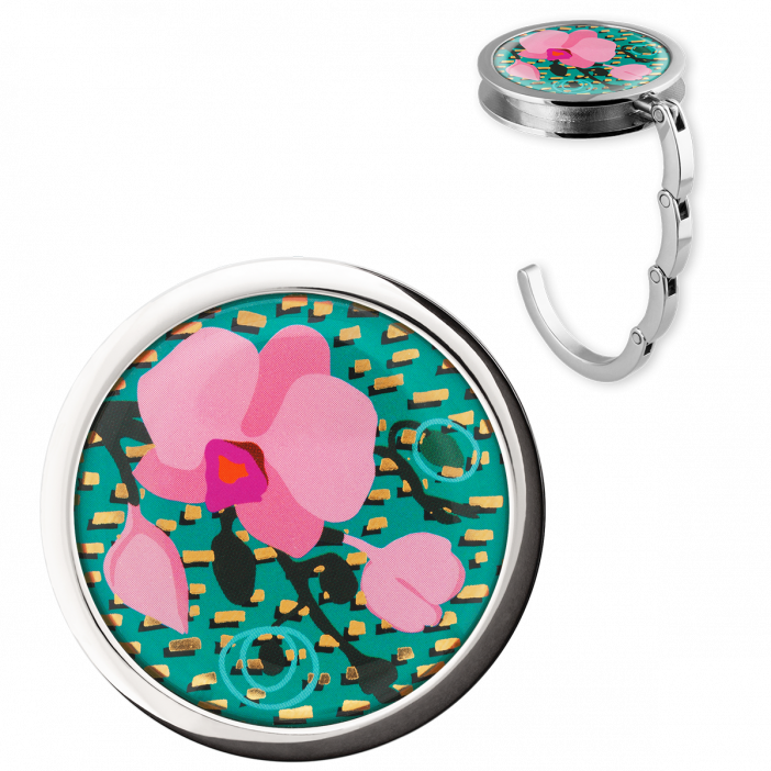 Handbag hook - Dîner en Ville Orchid Blue
