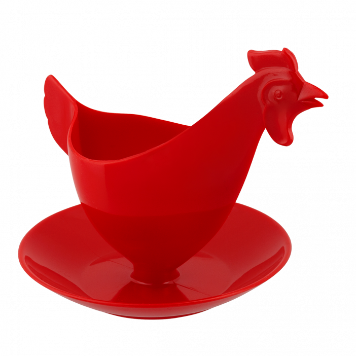 Coquetier design - Poulette Rouge