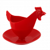 Coquetier design - Poulette Rouge