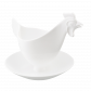 Coquetier design - Poulette Blanc