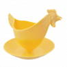 Coquetier design - Poulette Jaune