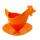 Coquetier design - Poulette