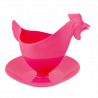 Coquetier design - Poulette Rose