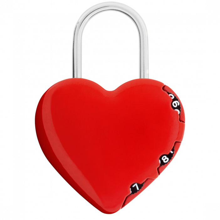 Cadenas à combinaison - Lock Me Up Cœur