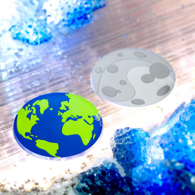 Set de 2 dessous de verre - Terre Lune Party