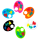 Set de 6 marqueurs de verre - Happy Markers Palette
