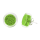 Boucles d'oreilles clou en verre soufflées - Cachou Billes