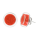 Boucles d'oreilles clou en verre soufflées - Cachou Billes