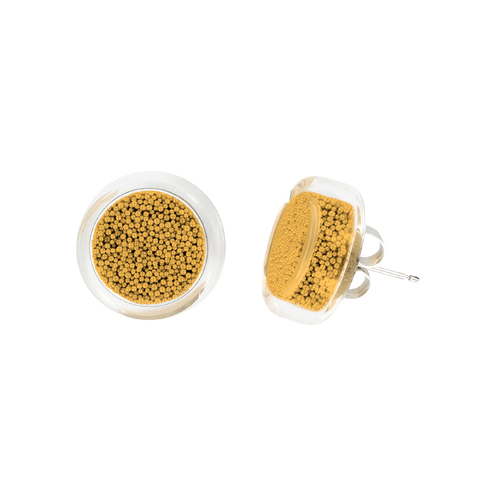 Stud earrings - Cachou Billes Gold