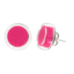Boucles d'oreilles clou en verre soufflées - Cachou Billes