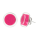 Boucles d'oreilles clou en verre soufflées - Cachou Billes
