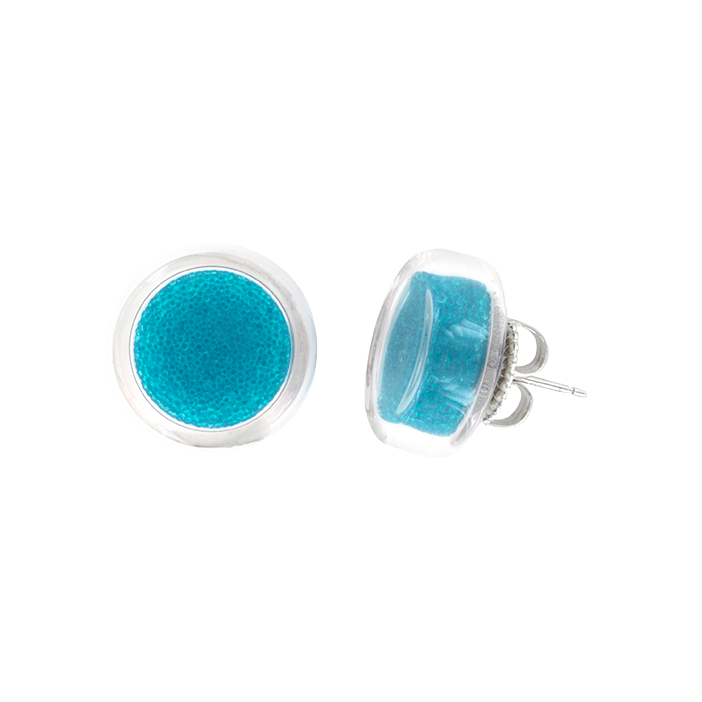 Stud earrings - Cachou Billes Royal blue