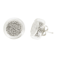 Boucles d'oreilles clou en verre soufflées - Cachou Billes