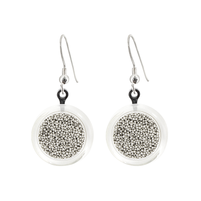 Hook earrings - Cachou Billes Silver