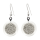 Boucles d'oreilles crochet en verre soufflées - Cachou Billes