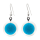 Boucles d'oreilles crochet en verre soufflées - Cachou Billes