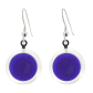 Boucles d'oreilles crochet en verre soufflées - Cachou Billes