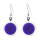 Boucles d'oreilles crochet en verre soufflées - Cachou Billes