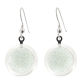Boucles d'oreilles crochet en verre soufflées - Cachou Billes