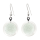 Boucles d'oreilles crochet en verre soufflées - Cachou Billes