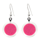 Boucles d'oreilles crochet en verre soufflées - Cachou Billes