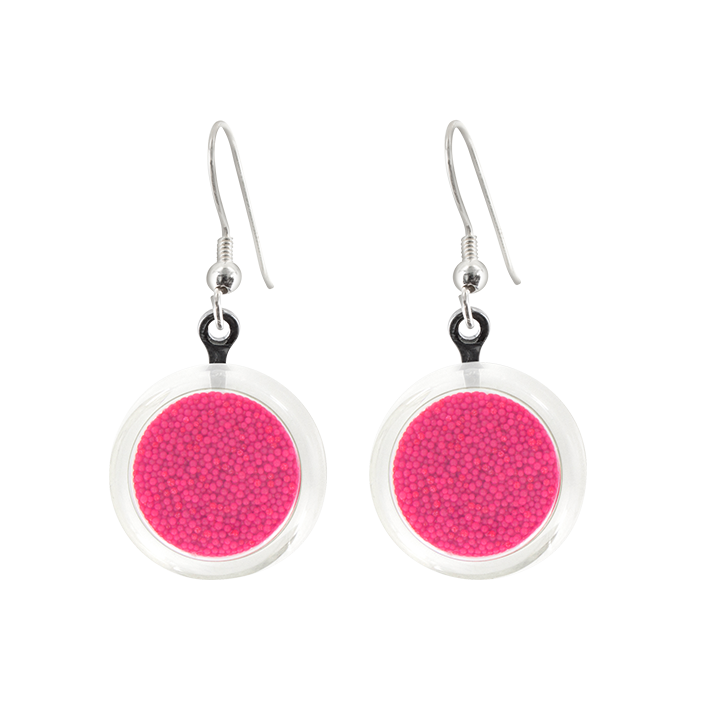 Orecchini a gancio - Cachou Billes Fucsia