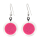 Boucles d'oreilles crochet en verre soufflées - Cachou Billes