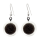 Boucles d'oreilles crochet en verre soufflées - Cachou Billes