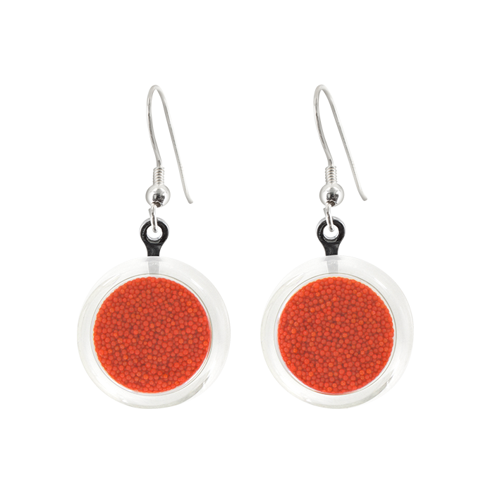 Hook earrings - Cachou Billes Red