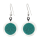 Boucles d'oreilles crochet en verre soufflées - Cachou Billes