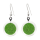 Boucles d'oreilles crochet en verre soufflées - Cachou Billes