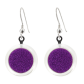 Boucles d'oreilles crochet en verre soufflées - Cachou Billes