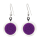 Boucles d'oreilles crochet en verre soufflées - Cachou Billes