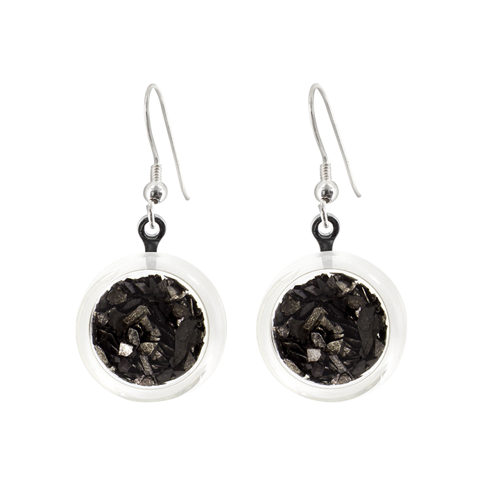 Orecchini a gancio - Cachou Paillettes Nero