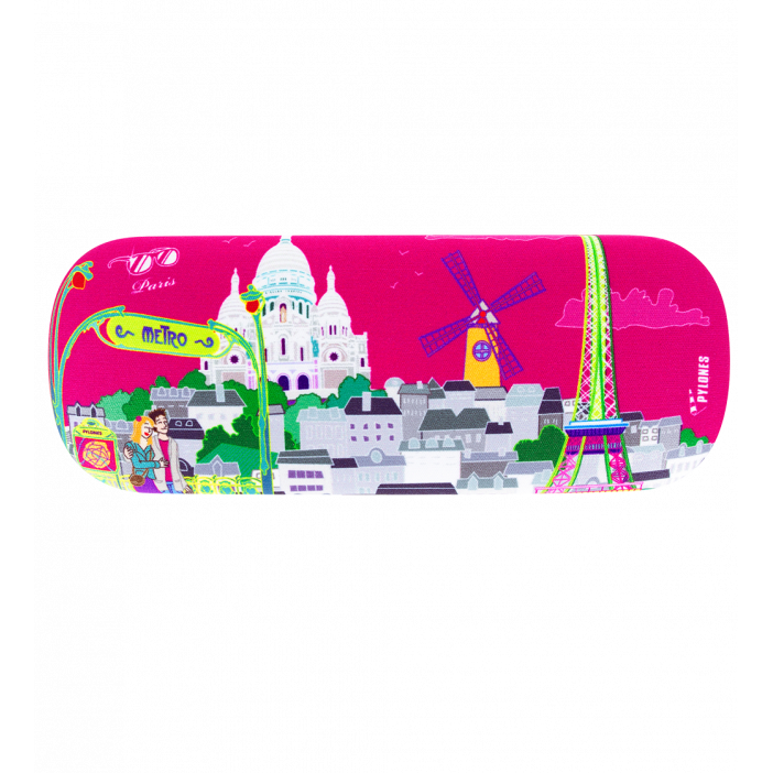 Hard glasses case - Beau Regard Paris rose