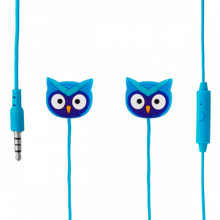 Earphones with integrated microphone - Swing Owl