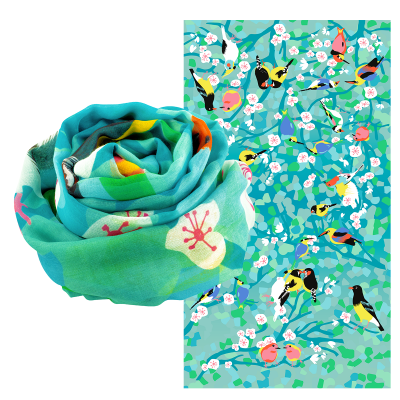 Foulard / paréo - Balade - Birds