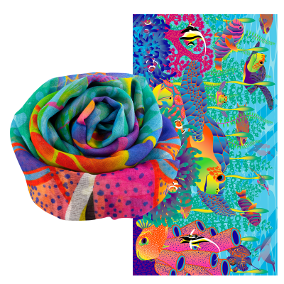 Foulard / paréo - Balade - Fluocéan