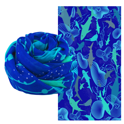 Foulard / paréo - Balade - Shark