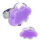 Glass ring - Nuage Medium Milk