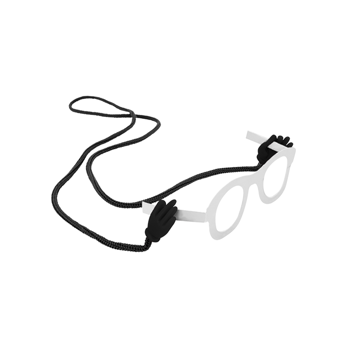 Cordon à lunettes - Oh! Les mains! Noir