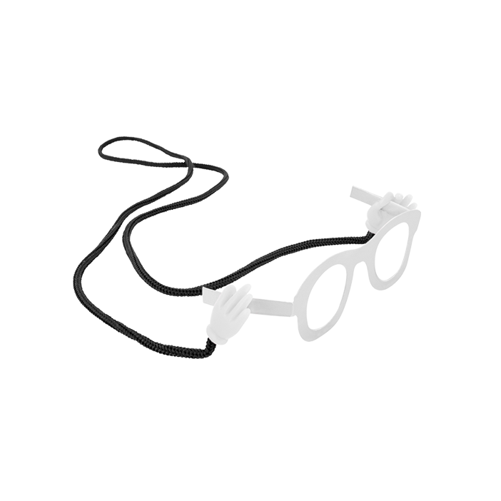 Cordon à lunettes - Oh! Les mains! Blanc