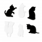 Set de 6 marqueurs de verre - Happy Markers Animaux Entrechats