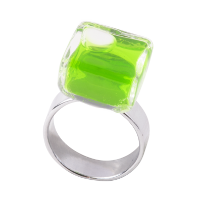 Glass ring - Carré Nano Transparent