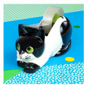 Dérouleur de scotch - Stick on Chat noir et blanc