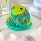 Haarbürste mit Spiegel 2 in 1 - Lady Retro Blue Owl