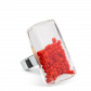 Glass ring - Rectangle Medium Perles