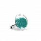 Glasring - Cachou Nano Billes Silber